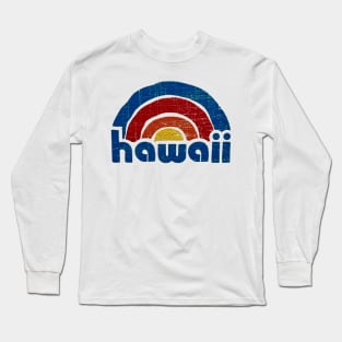 Hawaii Woodcut Long Sleeve T-Shirt